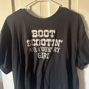 Black Boot Scootin' Graphic T-Shirt